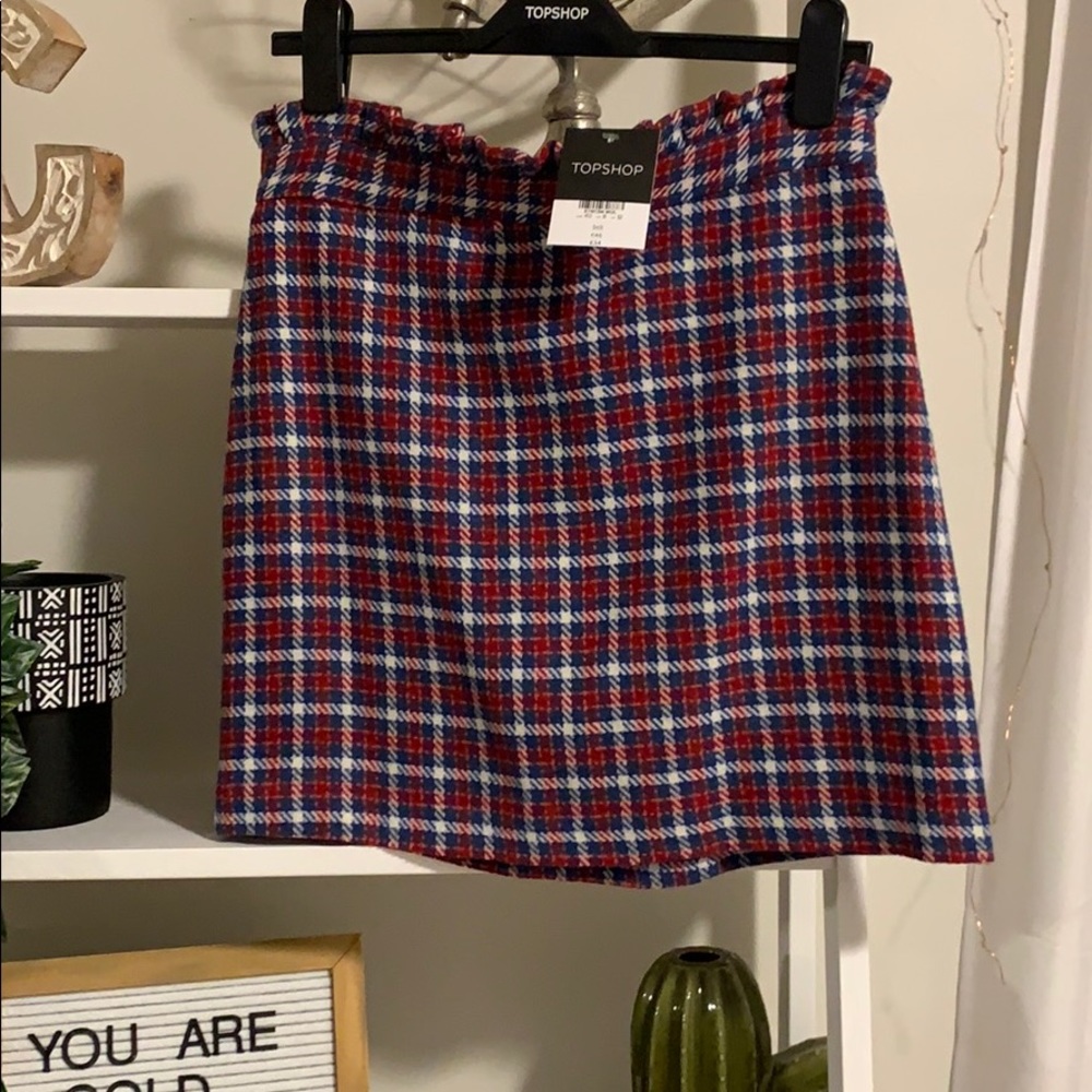 TOPSHOP plaid skirt